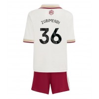 Arsenal Martin Zubimendi #36 Tretí Detský futbalový dres 2025-26 Krátky Rukáv (+ trenírky)